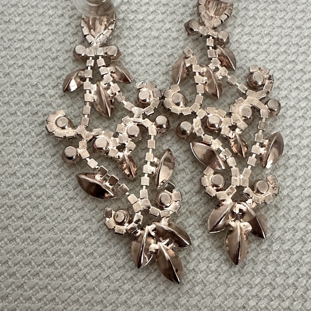 Dazzling Silver Crystal Chandelier Earrings - Picture 4 of 4